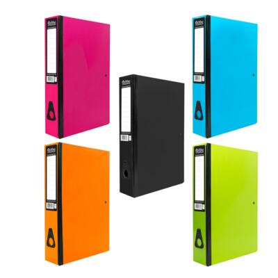 3 x Box Files FOOLSCAP A4 70mm Spine Spring Clamp Document Paper Storage Folder 3 x Box Files FOOLSCAP A4 70mm Spine Spring Clamp Document Paper Storage Folder