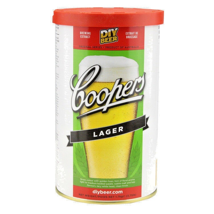 Coopers Lager Australian Beer Making Kit 1.7Kg Makes 23L Homebrew Home Brew