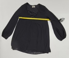 Show Me Your Mumu Blouse Mini Dress Women's XS Lagenlook Boho Black