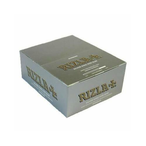 Rizla Silver King Size Slim Rolling Papers x5,x10,x20,x50 (FULL BOX) Booklets - Bild 1 von 1