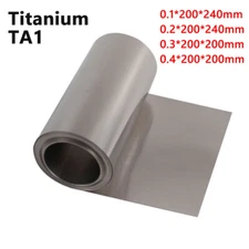TA1 Titanium Foil Roll Sheet Thick 0.1mm 0.2mm 0.3mm 0.4mm Thin Metal Panel