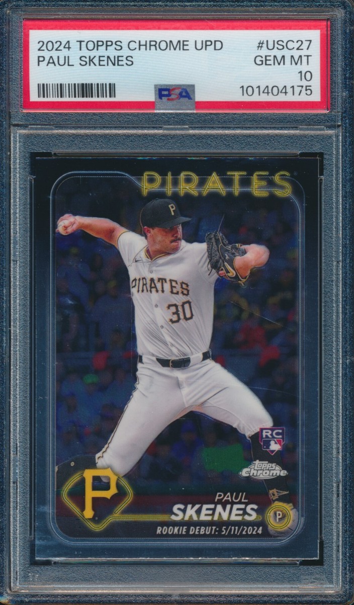 シングルカード Topps - PSA 10 Topps Chrome Update Paul Skenes PSA 10 PAUL SKENES 2024 TOPPS CHROME UPDATE Pirates Rookie