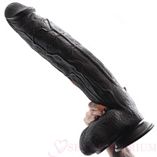 Black Dildo Big Sex Toy Huge Realistic 9 - 17.5 Inch Large Giant Penis Adult XL