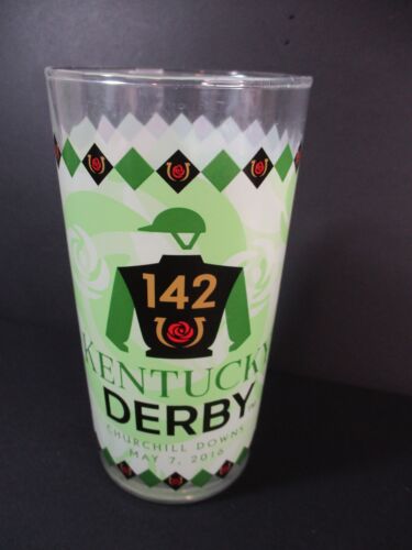 Kentucky Derby Commemorative "Mint Julep" 5 1/2" Glass 2016 Race #142 d