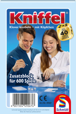 5 Schmidt Spiele Kniffelblöcke für 600 Spiele 49067