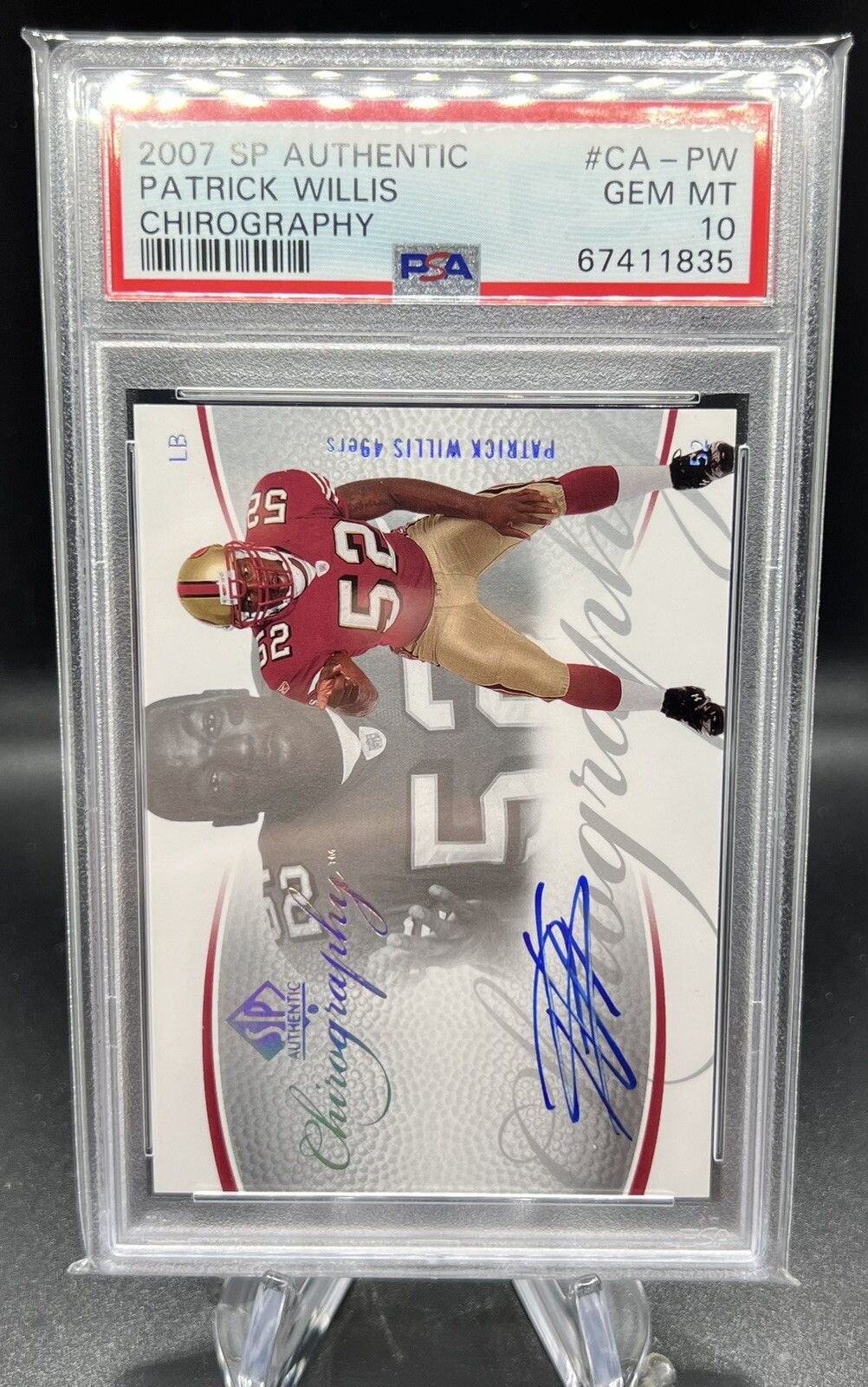 Patrick Willis SP Authentic Chirography #CAPW Base