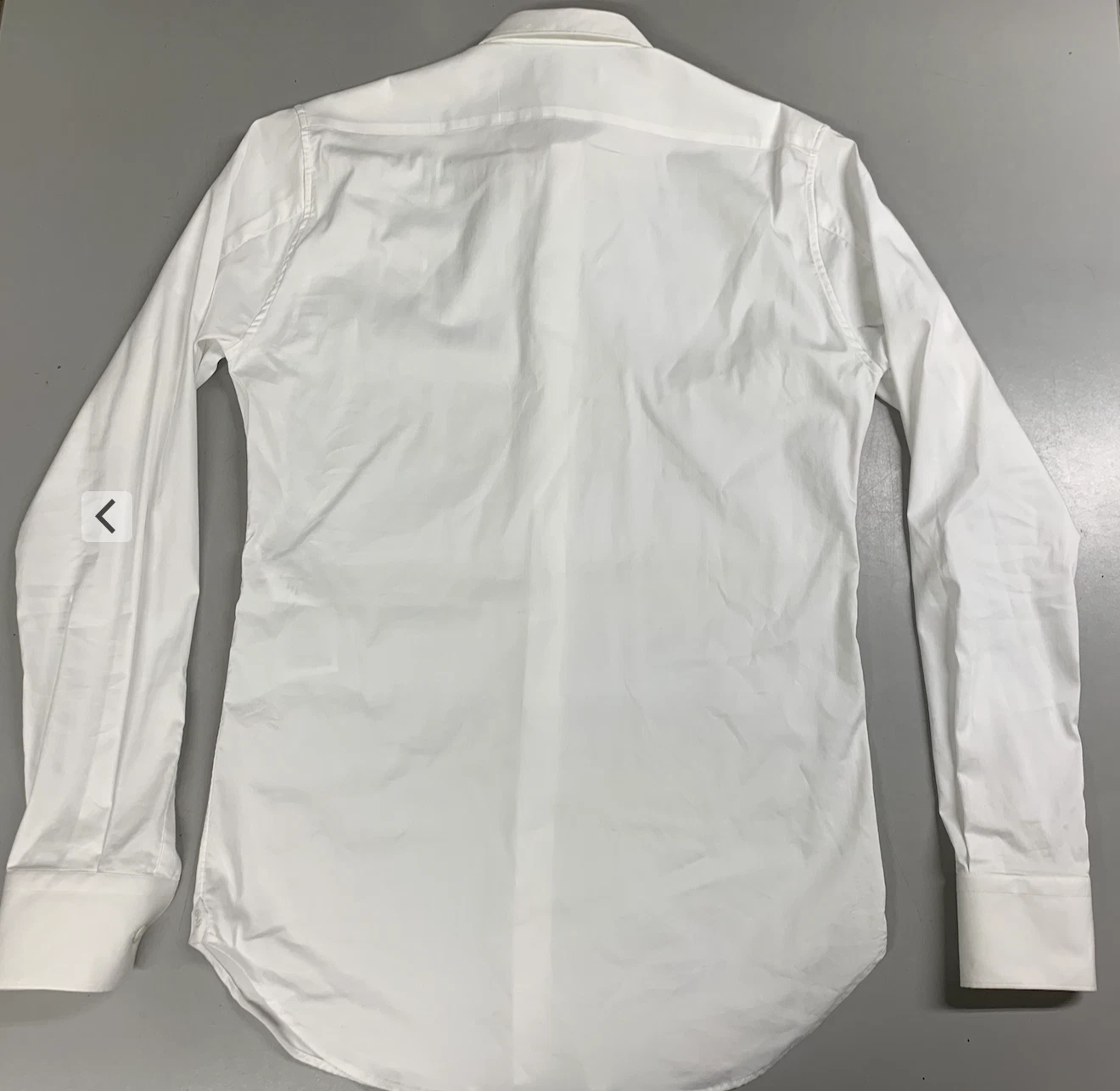 Camicia da uomo Alexander McQueen abbottonata bianca taglia 15 cotone elasticizzato