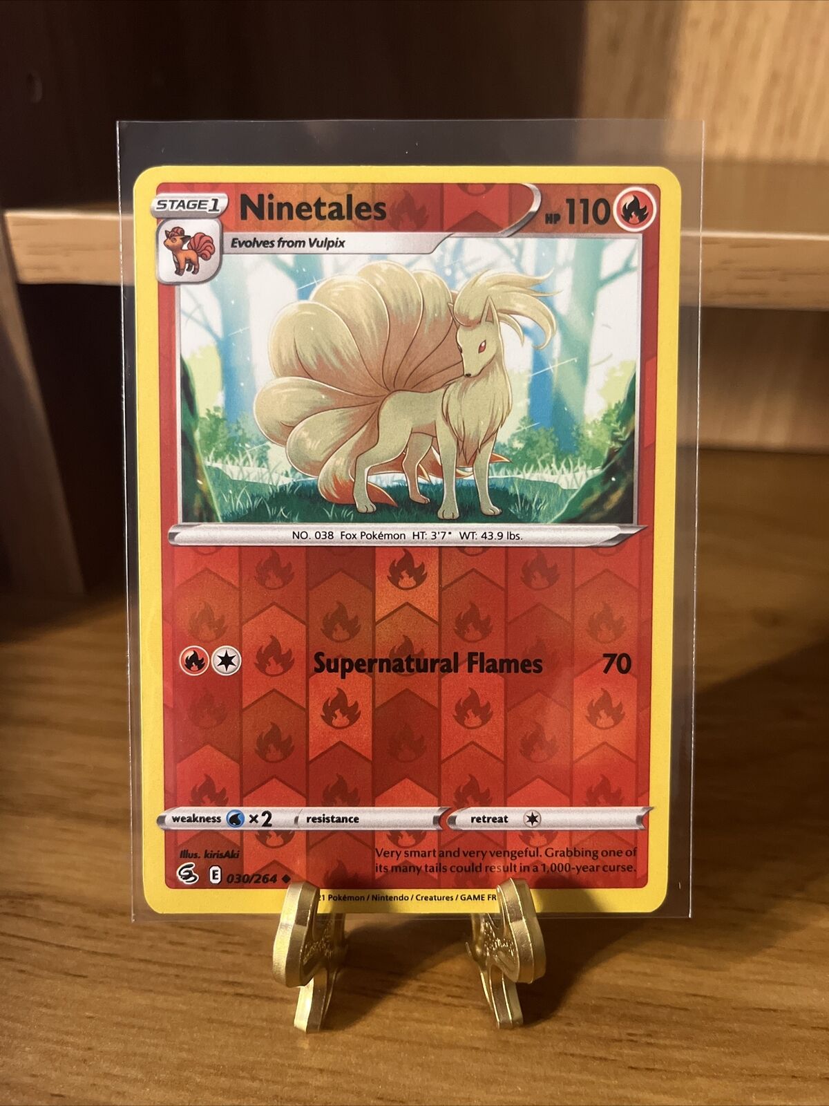 Ninetales 030/264 Fusion Strike Reverse Holo Pokemon TCG Card NM