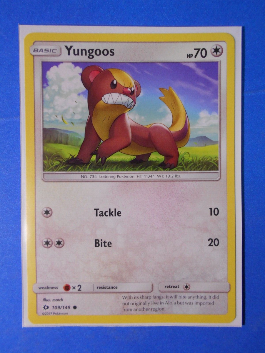ポケットモンスター　サン 094PK109r - Yungoos - 109/149 - Sun and Moon - Common