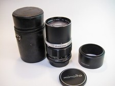 Minolta MC Tele Rokkor-PF 135mm f2.8 Prime Lens Complete Kit