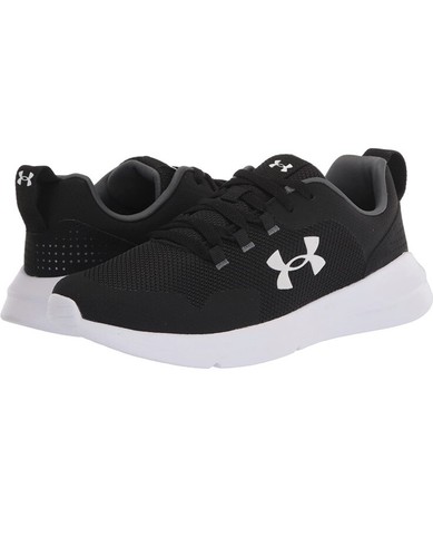 Herren UA Under Armour Essential 4E Lauf-/Trainingsschuhe schwarz/weiß 3025371-001