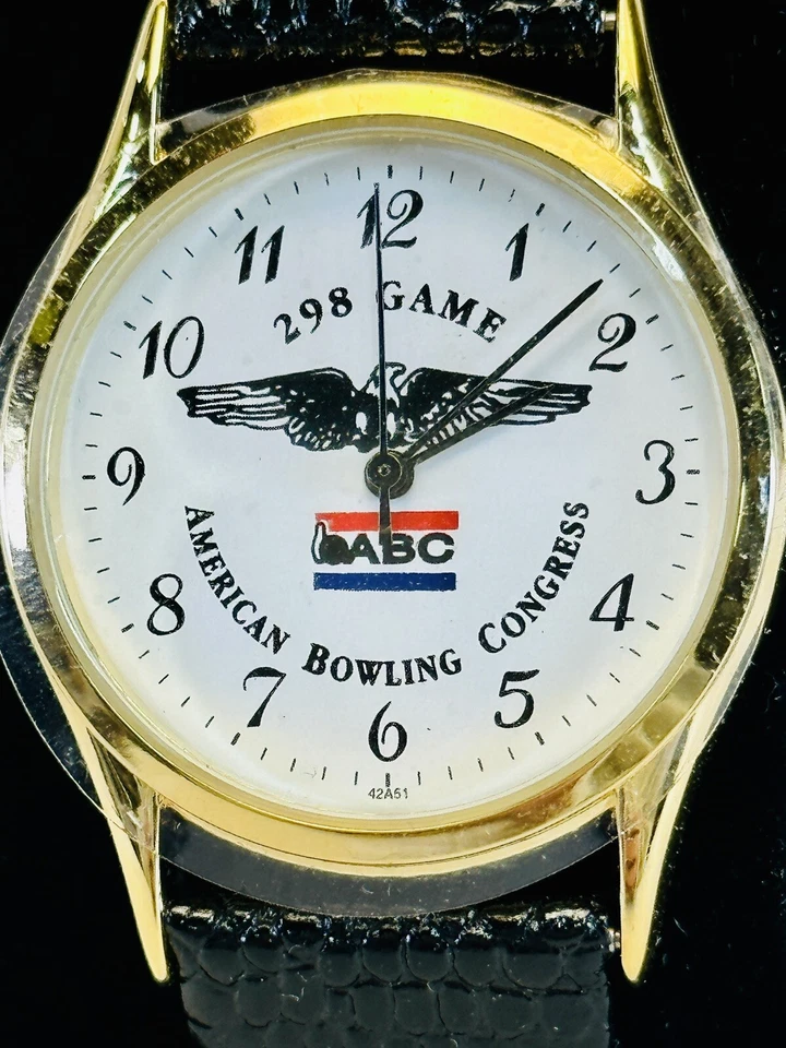 Juego de bolos 298 vintage Caravelle de Bulova 2002 ABC American Bowling Congress Foto 3 de 4