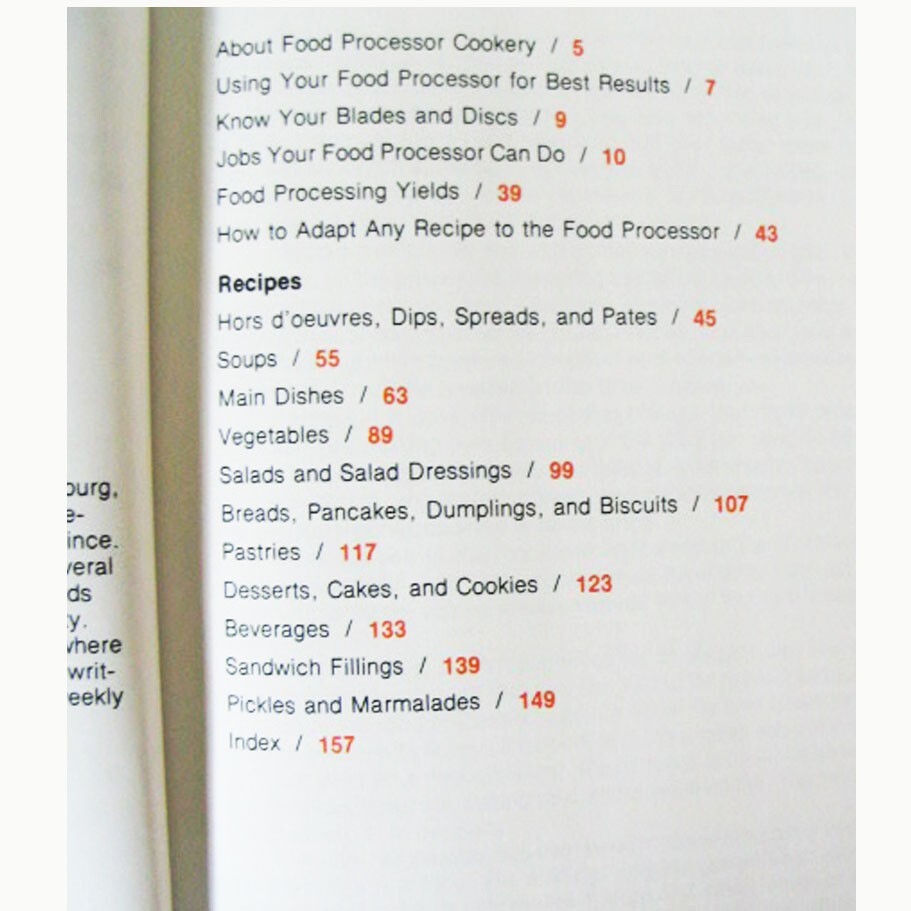Food Processor Cookery 1978 Hardcover Vintage New Book 200+ Recipes