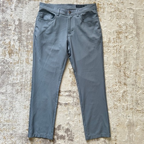 Dunning Player Fit 5-Pocket Mens Gray Golf Pants - Size 30/30 - Picture 3 of 8