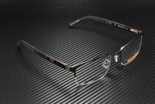 Timberland TB1585 009 Matte Gunmetal Clear Lens Metal 54 mm Men's Eyeglasses - Picture 3 of 5