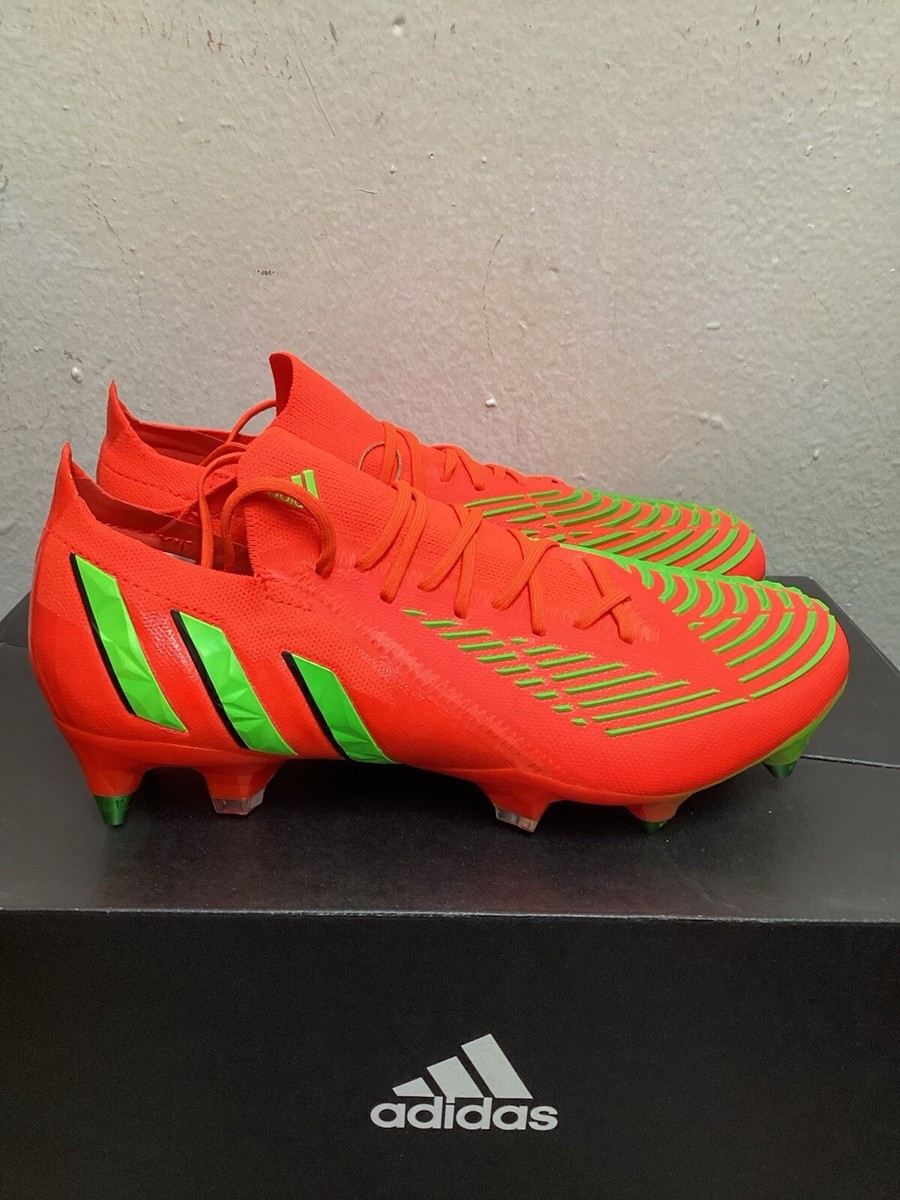 ADIDAS PREDATOR EDGE.1 LOW SG-PRO ( ORANGE ) SOCCER CLEATS SIZE 7
