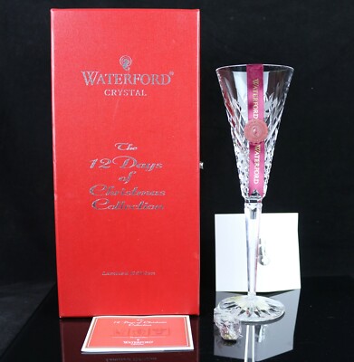 Waterford 12 Days Of Christmas Turtle Doves Champagne Flute 2nd  display picture 1