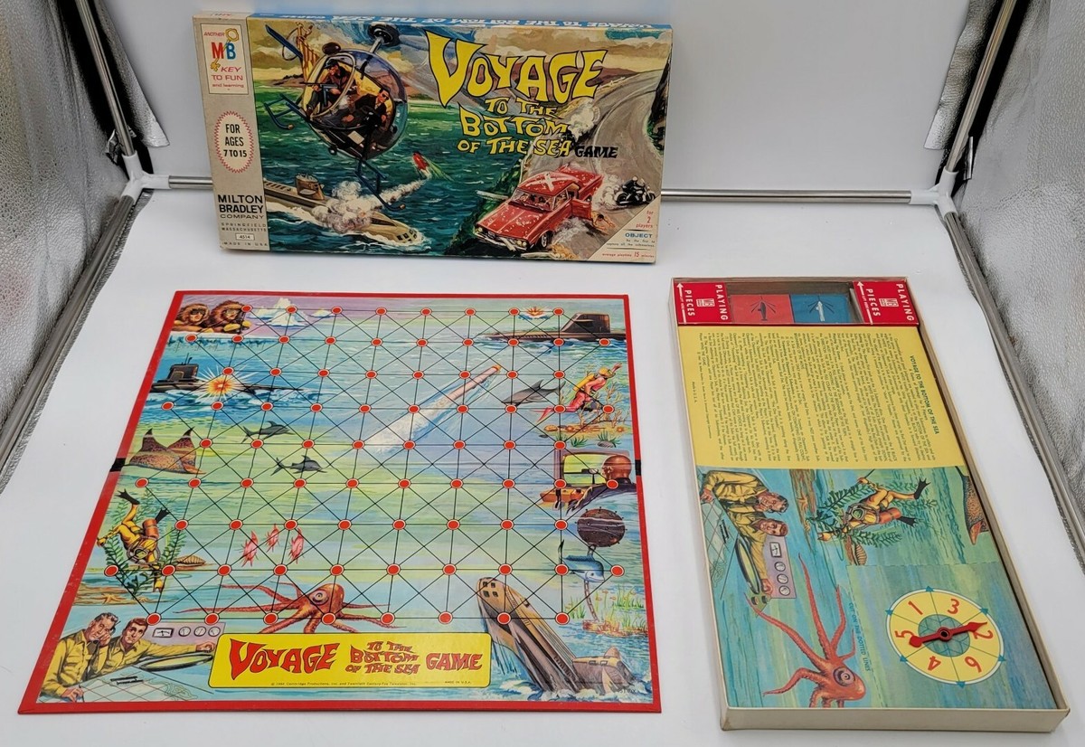 Voyage To The Bottom Of The Sea Board Game Milton Bradley