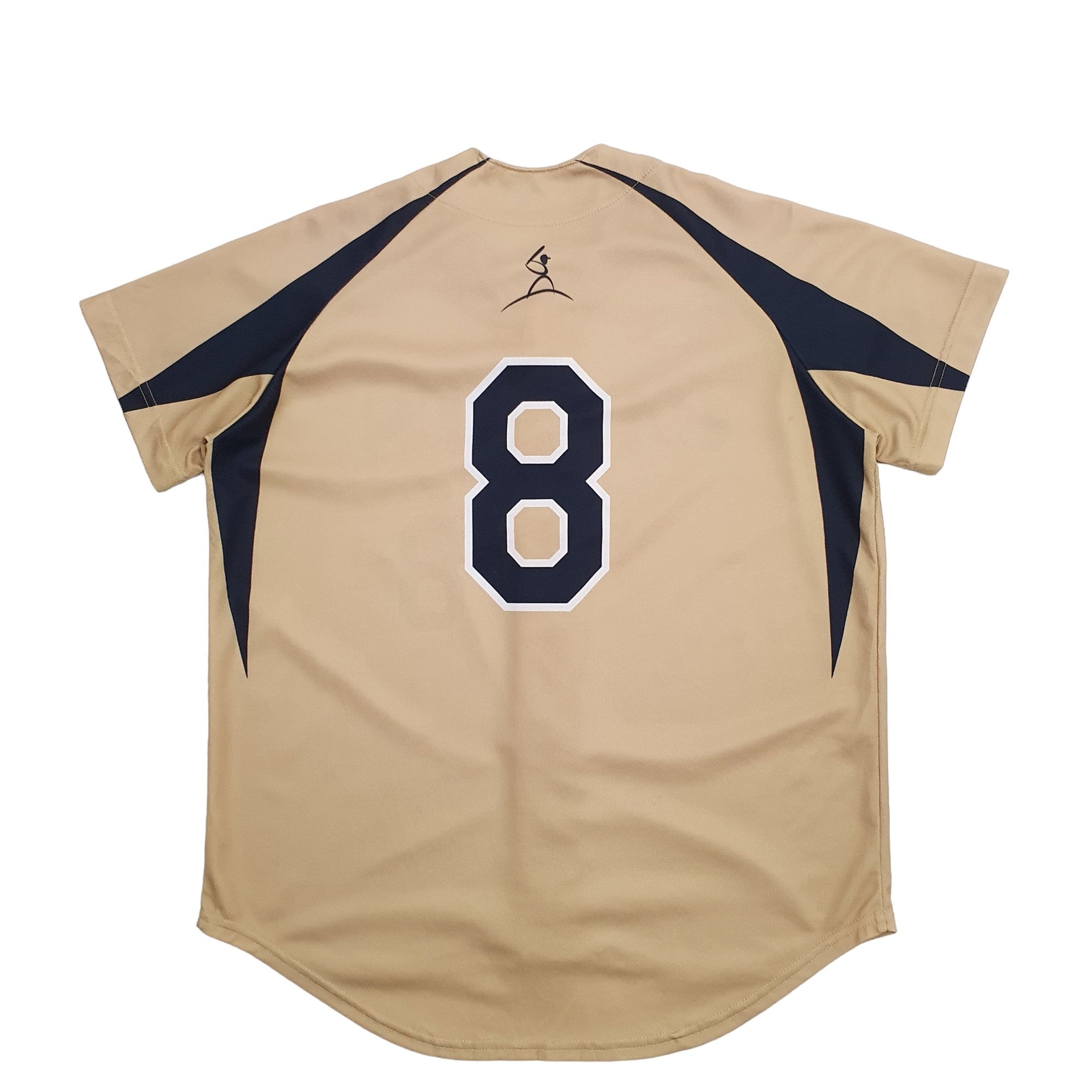 RAWLINGS Gold T Shirt Tee Baseball Jersey Cadets Short Sleeve Polyester Mens XS image 2