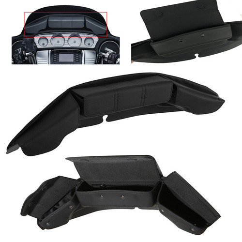 3 Pocket Windshield Bag For Harley Touring Electra Street Glide Ultra Limited - Bild 6 von 18