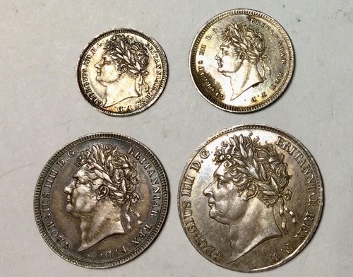 1829 George IV Great Britain Maundy Set overall quite Nice