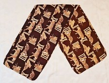SCARF VINTAGE ASTROLOGY HOROSCOPE CHINESE ZODIAC YEARS OF THE TIGER SILK LONG