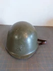 Vintage Military Czech Steel Helmet Cold War Era W Strap