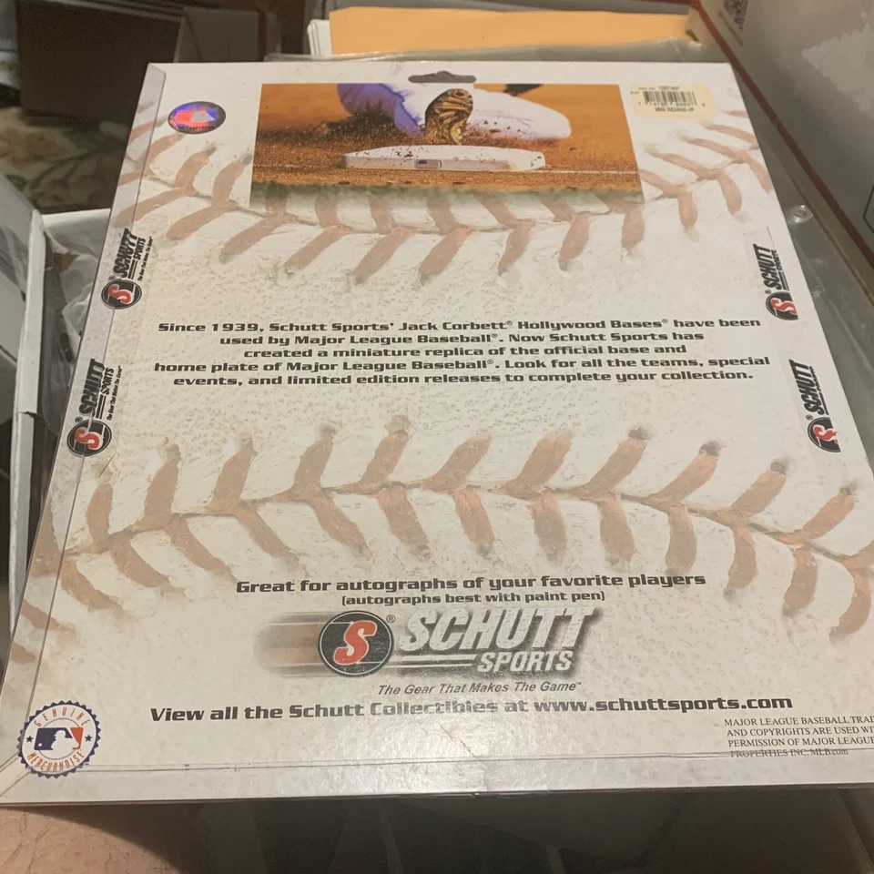 Aaron Laffey Autographed Home Plate JSA COA - New in Box! Schutt Collectables - Image 3 of 4