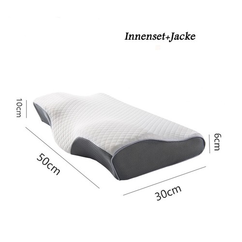 Memory Foam Ergonomisches Kopfkissen für Seiten, Rücken & Bauchschläfer - Picture 5 of 8