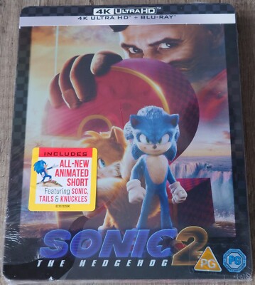 SONIC THE HEDGEHOG 2 - ZAVVI Steelbook Edition - 4K Ultra HD + Blu-ray - NEU/OVP