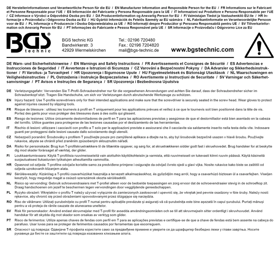 TOURNEVIS TORX ASSORTIMENT T6-7-8-9-10-15-20-25-27-30-40 BGS DIY - Imagen 4 de 4