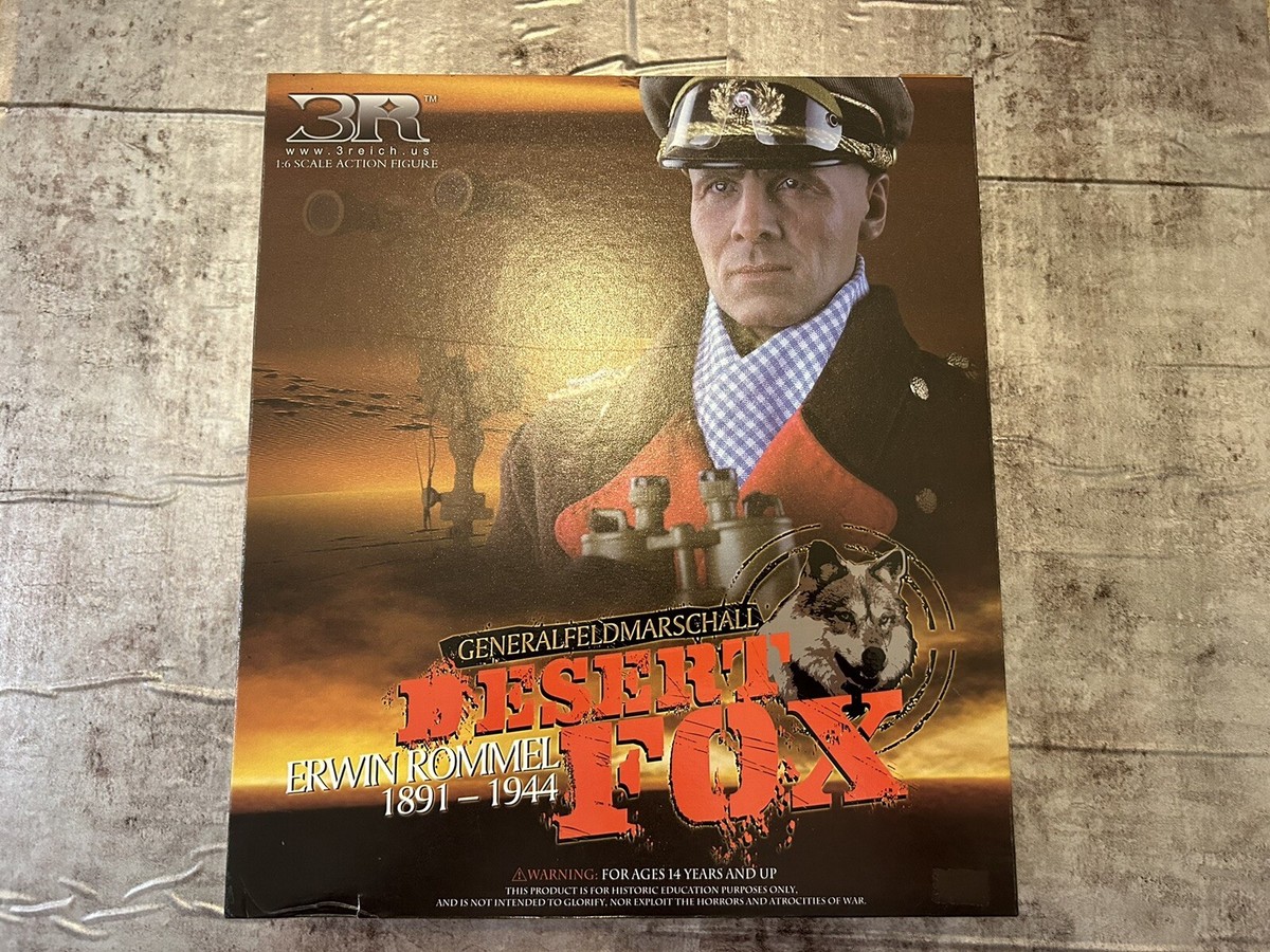 3R 1/6 Scale German General Erwin Rommel Desert Fox North 3R 1/6 Scale German General Erwin Rommel Desert Fox North