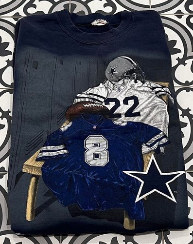 Dallas Cowboys Vintage 90s Pullover Crewneck NFL Football Sweatshirt Medium - Picture 2 of 6