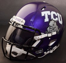 TCU HORNED FROGS NCAA Authentic GAMEDAY Football Helmet w/ OAKLEY Eye Shield