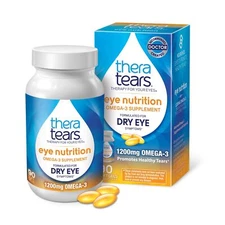 TheraTears Eye Nutrition 1200mg Omega 3 Supplement 90 Count Softgels