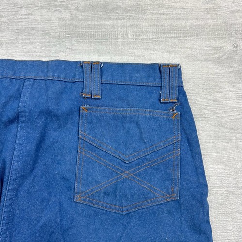 Vintage Montgomery Ward Jeans Mens 38x30 Dark Wash Denim Workwear Union Made - Picture 4 of 6