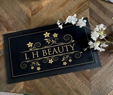 Personalised Beauty Salon counter mats  -Your Logo - beautician shop bar mat