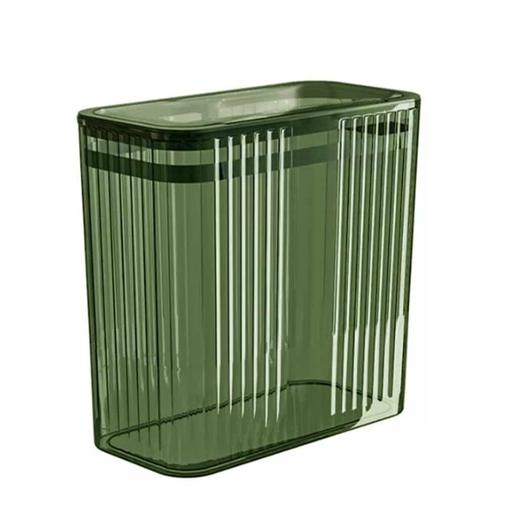 Transparent Trash Can, Bathroom Trash Cans with Lids, 3.5 Gallon Garbage Can ...