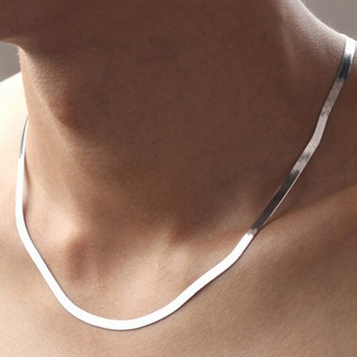 plate Sterling Solid Silver Flat Snake 
