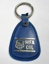Vtg MFA Oil Key Chain Ring Fob Collectible Advertising Novelty Souvenir