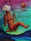Original Art Arte  Painting Cuban Santiago Cuba Artist LEONARDO RUBIO BRIDON 80