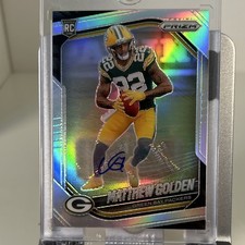 2025 Panini Prizm Matthew Golden Rookie Autograph #326 Green Bay Packers