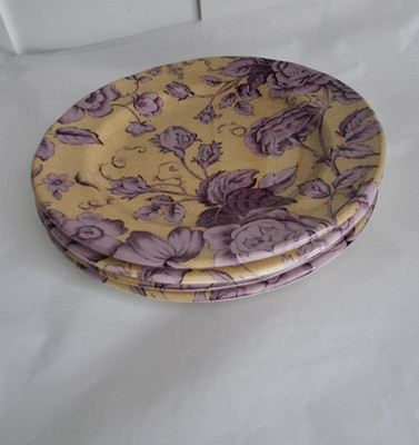 4 x Spode Kingsley Ocker 20 cm Teller Set Brandneu in Box