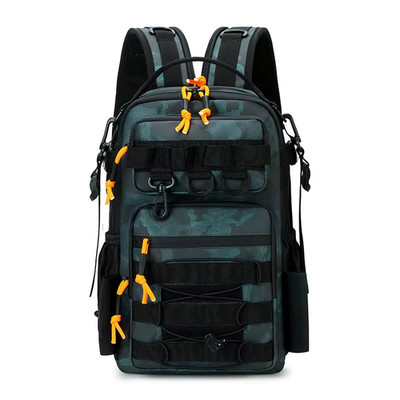 I Taktischer Angelrucksack Outdoor Camping Molle Tasche Mit Rutenhalter Wandern