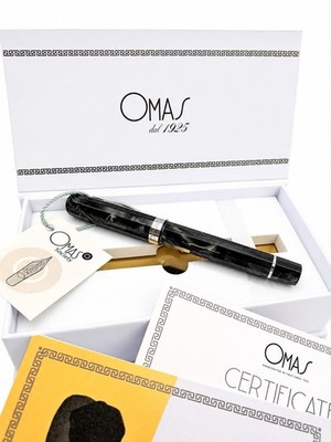 OMAS Arco NERO PEARL Grand Paragon ( 15 cm long)  Roller Chrome Trim N 01 of 98