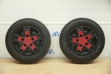 PAIR FLAT FREE Drive Wheels Tires for Quantum Edge 3 Power Chairs WHL1703588