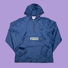 VTG 90s Darkstar Skateboards Made In USA Anorak Navy Windbreaker Jacket Size S