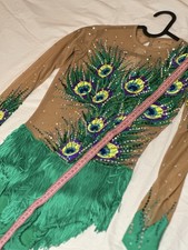 Designer Swarovski crystals rhythmic gymnastics leotard
