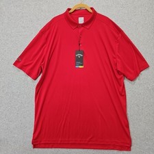 Callaway Polo Shirt Men's XL Red Opti-dri Cooling Short Sleeve Golf