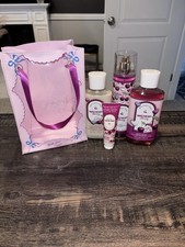 Bath  Body Works Set - Sweetheart Cherry - Body Lotion, Hand Cream, Wash, Spray